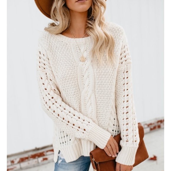 STELLA Loose Knit Pullover Sweater - Picture 2 of 8